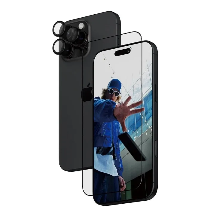 PanzerGlass skärmskydd till iPhone 16 Pro Max, 2-i-1-paket