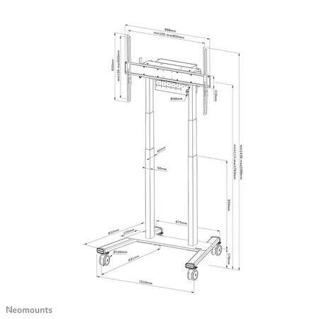 Neomounts FL55-875BL1 vagn