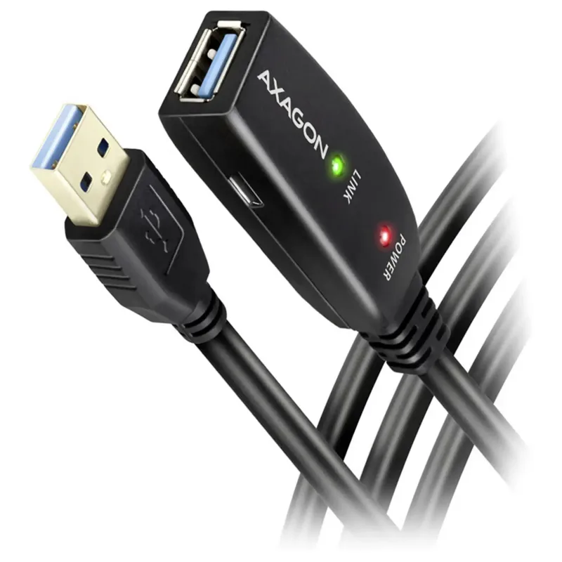 AXAGON ADR-310 aktiv USB 3.0-förlängningskabel A-hane till A-hona, 10 m