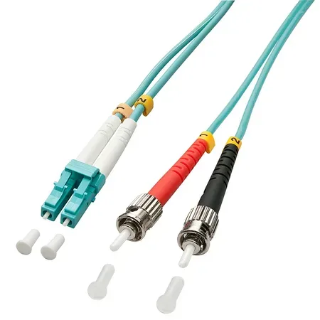 Lindy 46381 InfiniBand- och fiberoptisk kabel, 2 m, LC ST, grön