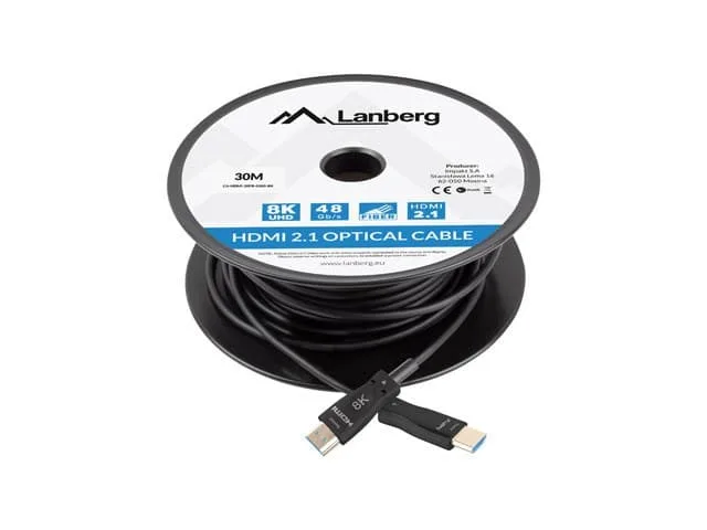 LANBERG KABEL HDMI M/M V2.1 30M 8K OPTISK AOC