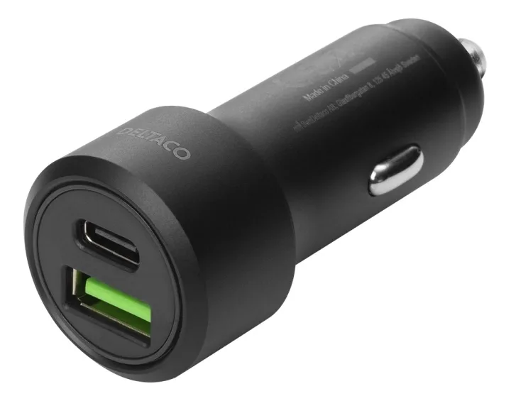 Deltaco USB car charger