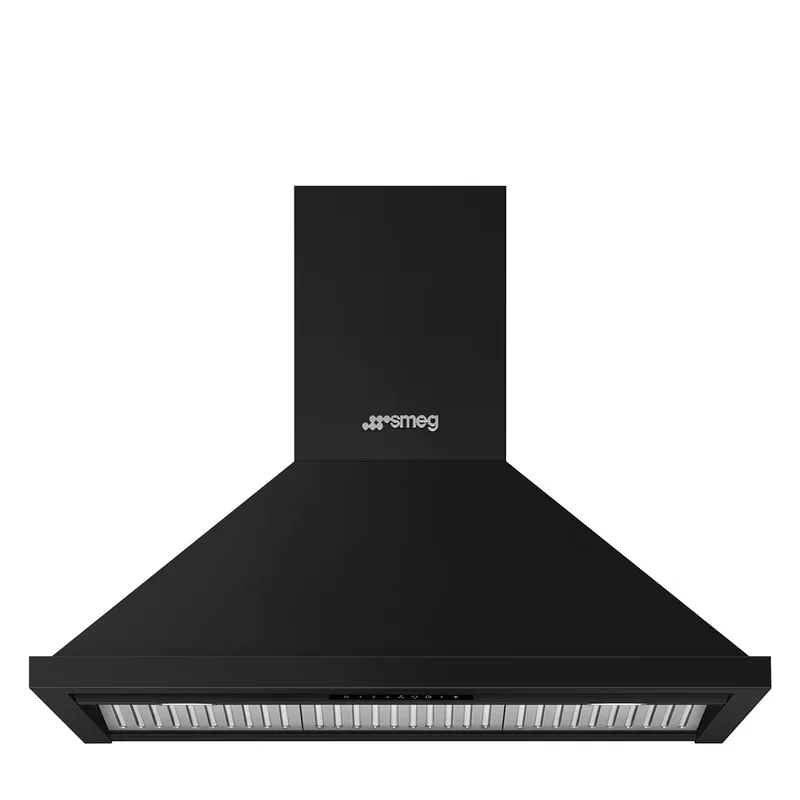 Smeg KPF94MB väggmonterad köksfläkt 90 cm, matt svart