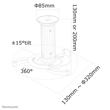 Neomounts BEAMER-C80