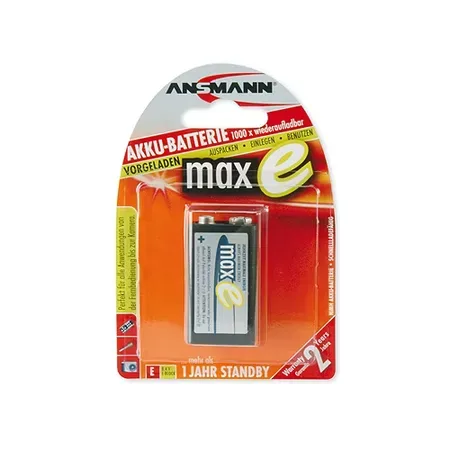 ANSMANN maxE laddbart batteri 9 V