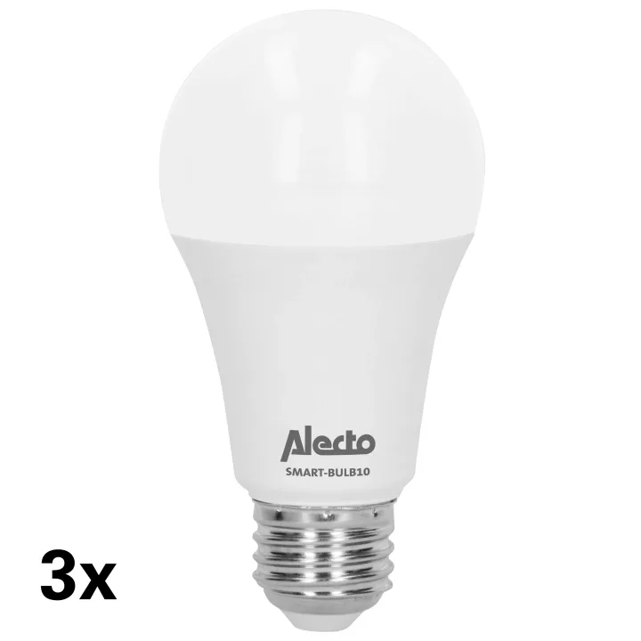 Alecto Smart LED-färglampa med Wi-Fi 3-pack