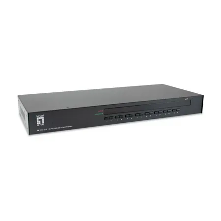 LevelOne KVM-3216 KVM-switch för 16 datorer, svart