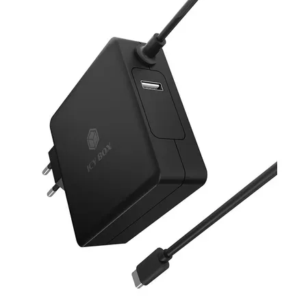 ICY BOX IB-PS101-PD USB-laddare för bärbar dator och smartphone