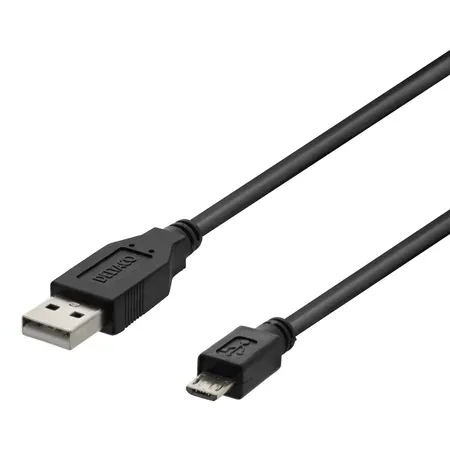 DELTACO - USB-kabel - mikro-USB typ B till USB