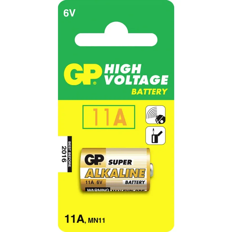 GP GP11ASTD776C1 (Modell: GP11A) Specialbatteri 11 A Alkaliskt 6 V 38 mAh 1 st