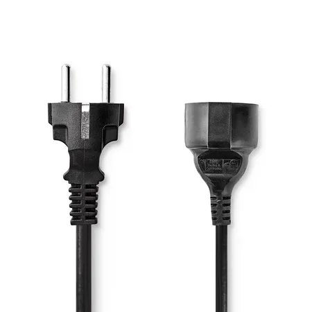 Nedis CEGL10200BK50 CEE 7/7-kabel, 5 m, svart