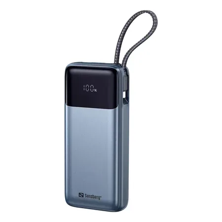 Sandberg 421-29 powerbank 20000 mAh, svart och grå
