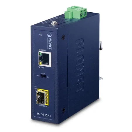 PLANET IGT-815AT mediekonverterare 1000 Mbit/s blå