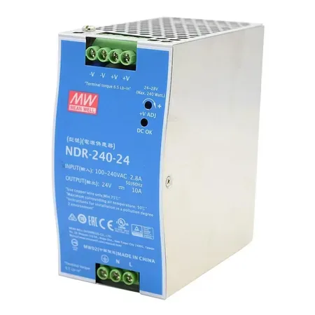 Ernitec 24V, 240W Din-Rail Power