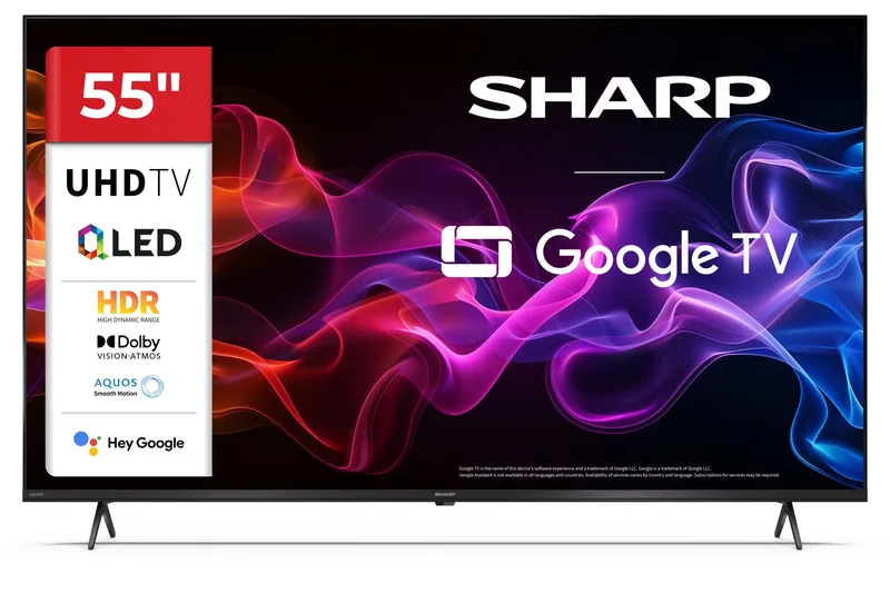 Sharp 55HP5265E TV 55" 4K Ultra HD Smart TV Wi-Fi Svart