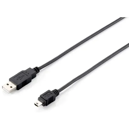 Equip 128521 USB-kabel USB 2.0 1,8 m USB A Mini-USB B Svart