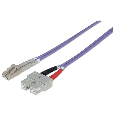 Intellinet 750936 InfiniBand- och fiberoptisk kabel, 3 m, LC SC, violett