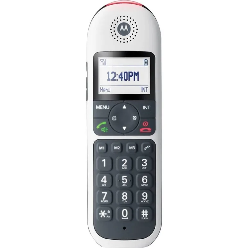 Motorola Big Keys sladdlös telefon, grå