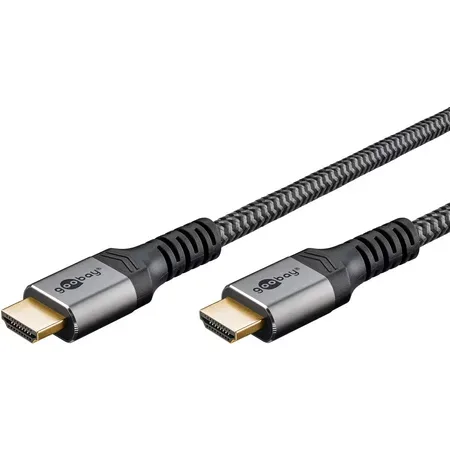 Ultra High Speed HDMI™ Cable, 1 m, Sharkskin Grey