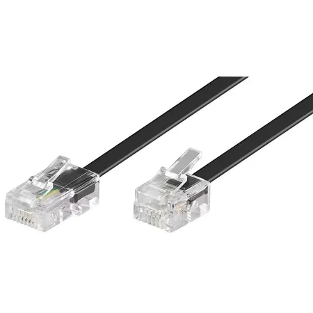 Goobay telefon-/nätverkskabel RJ-45 till RJ-11 6 m svart