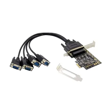 CONCEPTRONIC PCI Express-kort med 4 portar och DB9-adapter USB 2.0