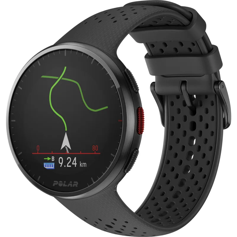Polar Pacer Pro GPS-löpningsklocka S/L Kol, Grå