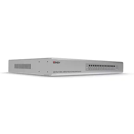 Lindy 39527 KVM-switch för rackmontering 16 datorer silver