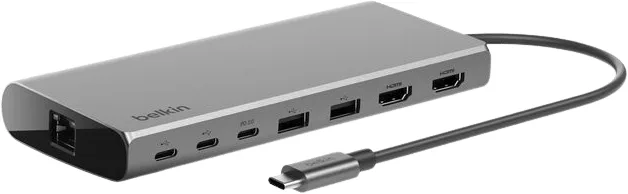 Belkin USB-C Dockningsstation Dual Display 8 Portar