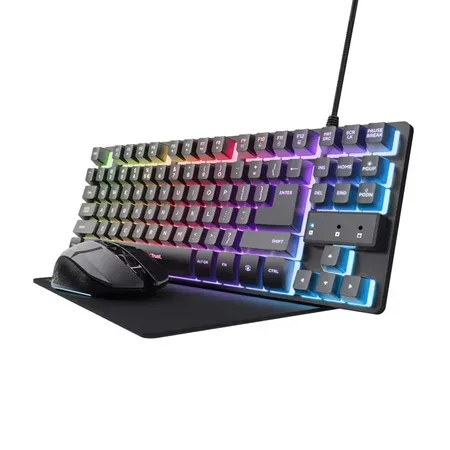 Trust GXT794 3-IN-1 bundle med tangentbord och mus, QWERTZ (tyska)