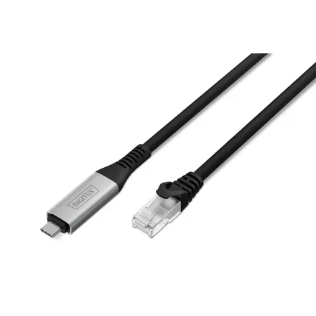 Digitus USB 3.2.RJ45 Ethernet-kabel, S/FTP, 2 m, svart
