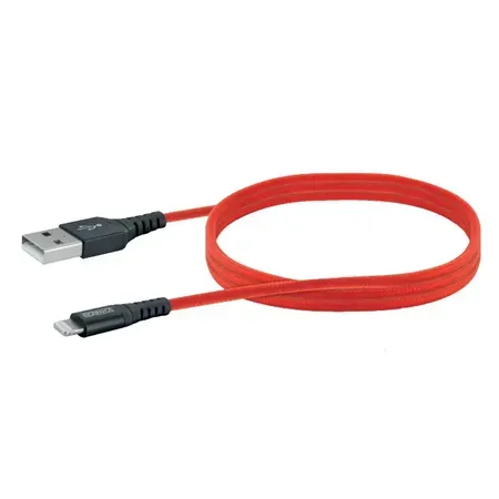 Schwaiger USB 2.0-kabel USB A till Lightning 1,2 m röd