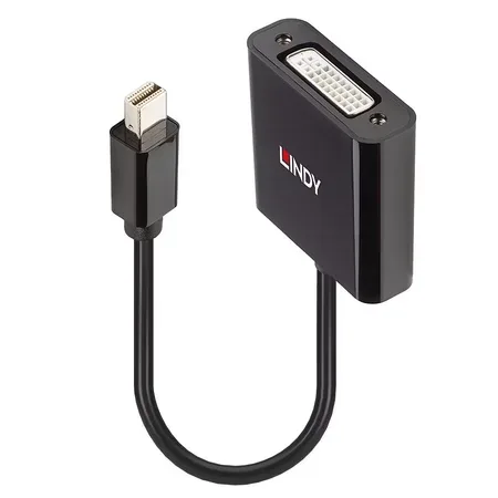 Lindy 41736 könsbytare Mini DisplayPort till DVI-D svart