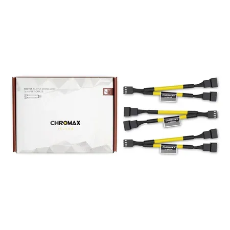 Noctua NA-SYC1 CHROMAX.YELLOW förlängningskablar 3-pack