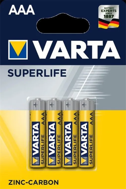 R03/AAA (Micro) (2003) batteri, 4 st. i blister