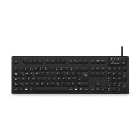 MediaRange MROS273 tangentbord hem kontor USB QWERTZ tysk svart
