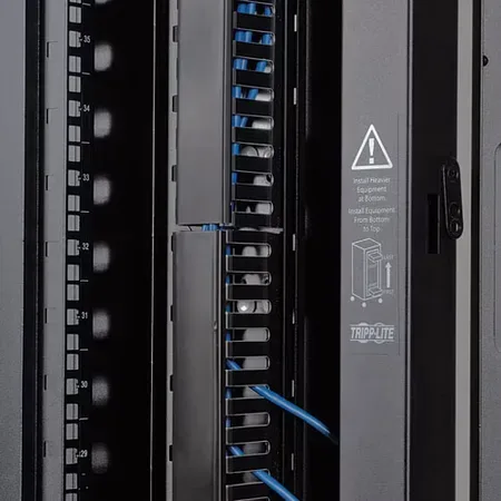 Eaton Tripp Lite Series Rack Enclosure Cabinet 6ft VRT Cable Manager Dbl Finger Duct