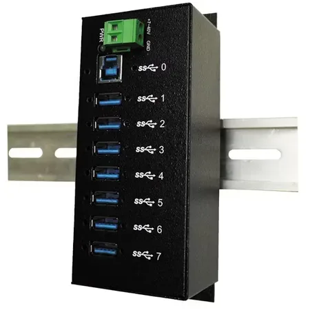 EXSYS EX-1187HMVS USB 3.2-hubb, 7 portar, svart