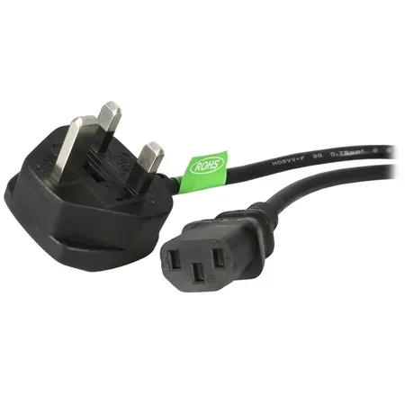 StarTech.com Nätkabel BS 1363 (UK) till C13, 1 m, svart
