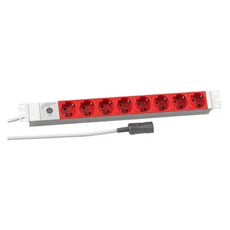 EFB Elektronik 691698K grenuttag 2 m 8 uttag röd/vit