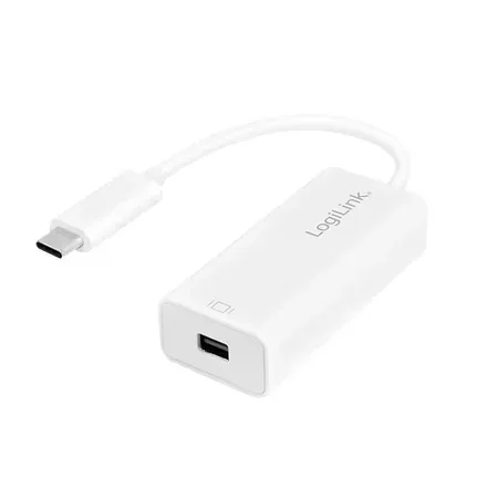 LogiLink UA0360 USB-C till Mini DisplayPort-adapter, 0,15 m, vit