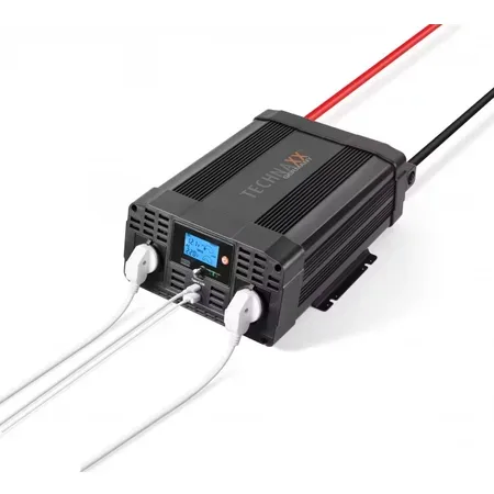 Technaxx TE20 strömadapter och växelriktare