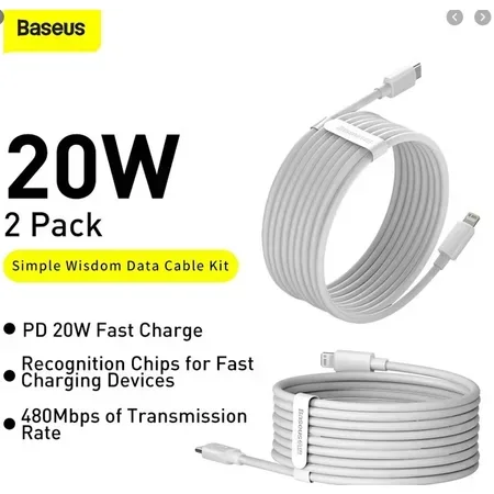 Baseus TZCATLZJ-02 Lightning-kabel 1,5 m vit