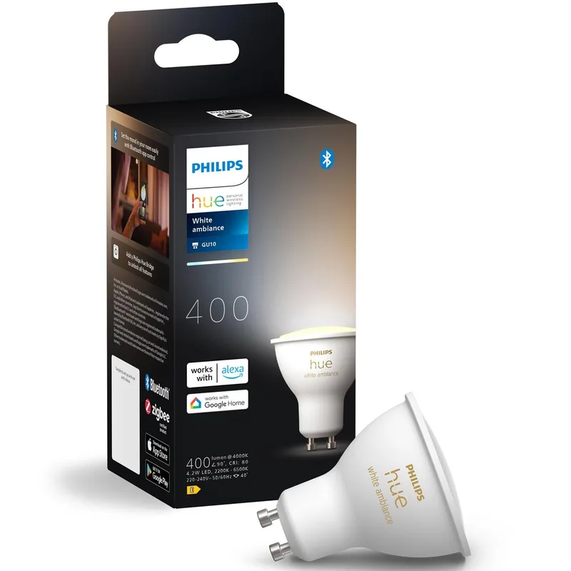 Philips Hue White Ambiance GU10 400lm 1-pack A13307