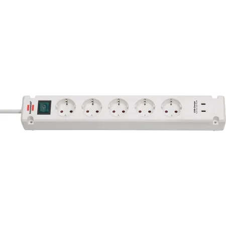 Brennenstuhl Steckdosenleiste Bremounta 5fach+USB-C weiÃ�