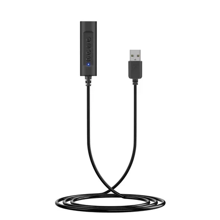 Equip 245321 kontrolladapter för headset, svart, 0,46 m