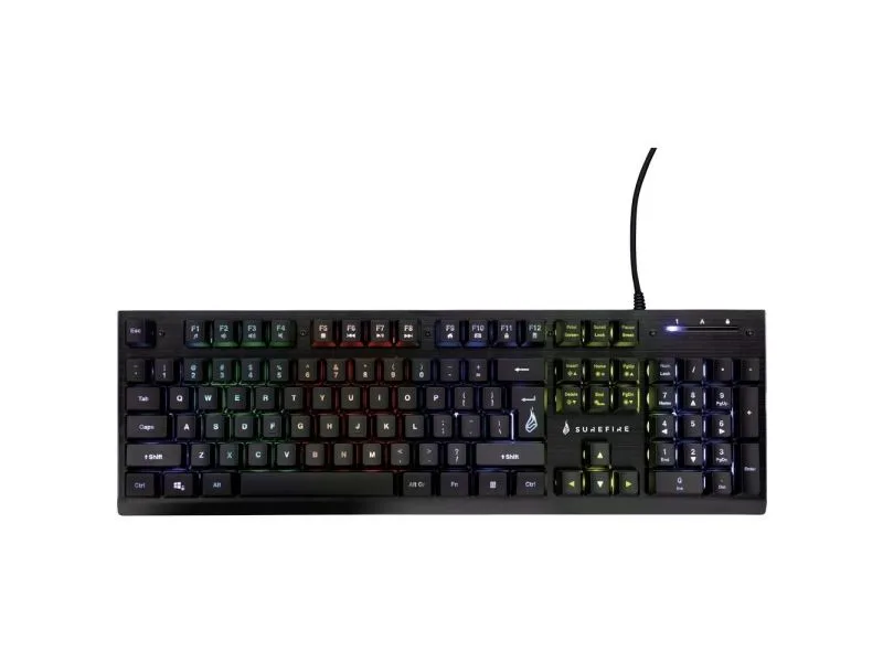 SureFire KingPin X2 tastatur Spil USB QWERTY Nordisk Sort, Metallic