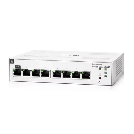 HPE Aruba Networking Instant On 1830 switch, 8 portar Gigabit, hanterad L2