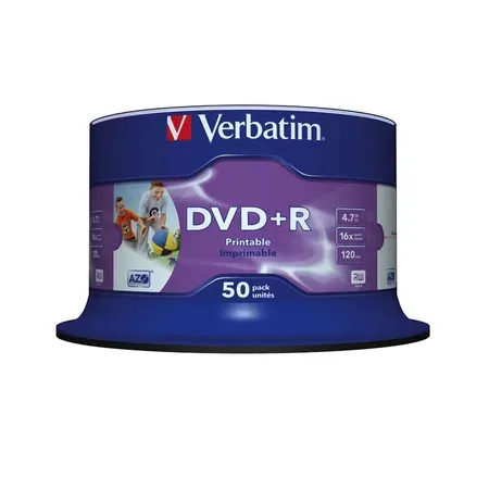 Verbatim DVD+R 4,7 GB, 50-pack