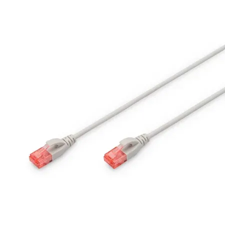 Digitus Slim patchkabel Cat6, UTP, grå, 1 m