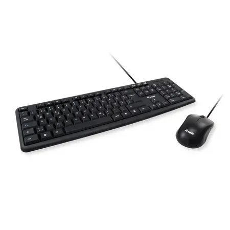 Equip 245201 tangentbord och mus, QWERTY spansk, svart